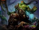 Grom stands over the corpse of Cenarius.